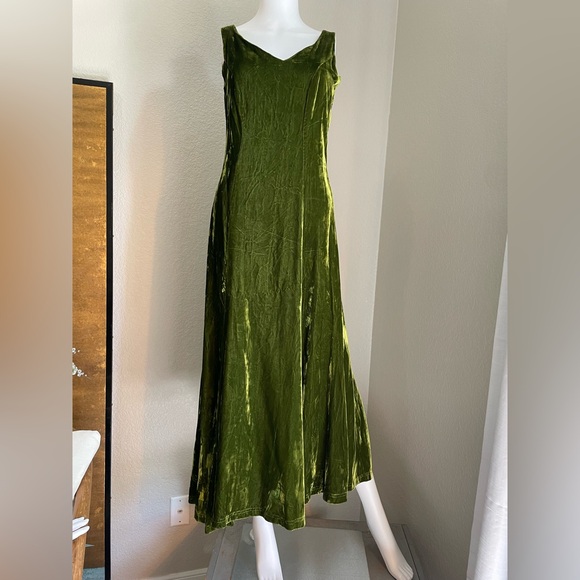 RARE! 80’s Betsey Johnson Punk label,crushed velvet dress - Picture 2 of 15